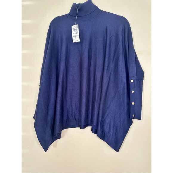JM Collection Blue Loose Fit Sweater Size Small New - Picture 2 of 7